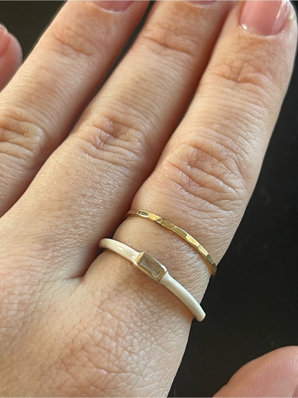 Brook & York Posie Enamel Ring Set